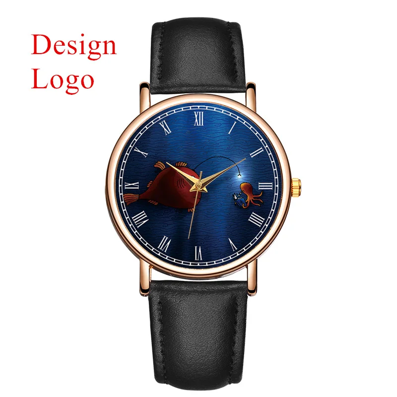B 9123 MOQ 50pcs Brand Name Engraved Wholesale Watches Private Label
