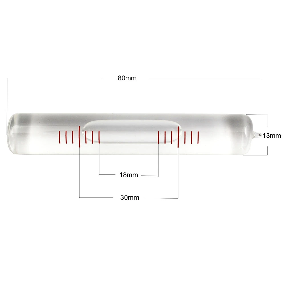 HACCURY Высокоточный спиртовой уровень пузырьковый точность 0,05 мм/м - Цвет: 13x80