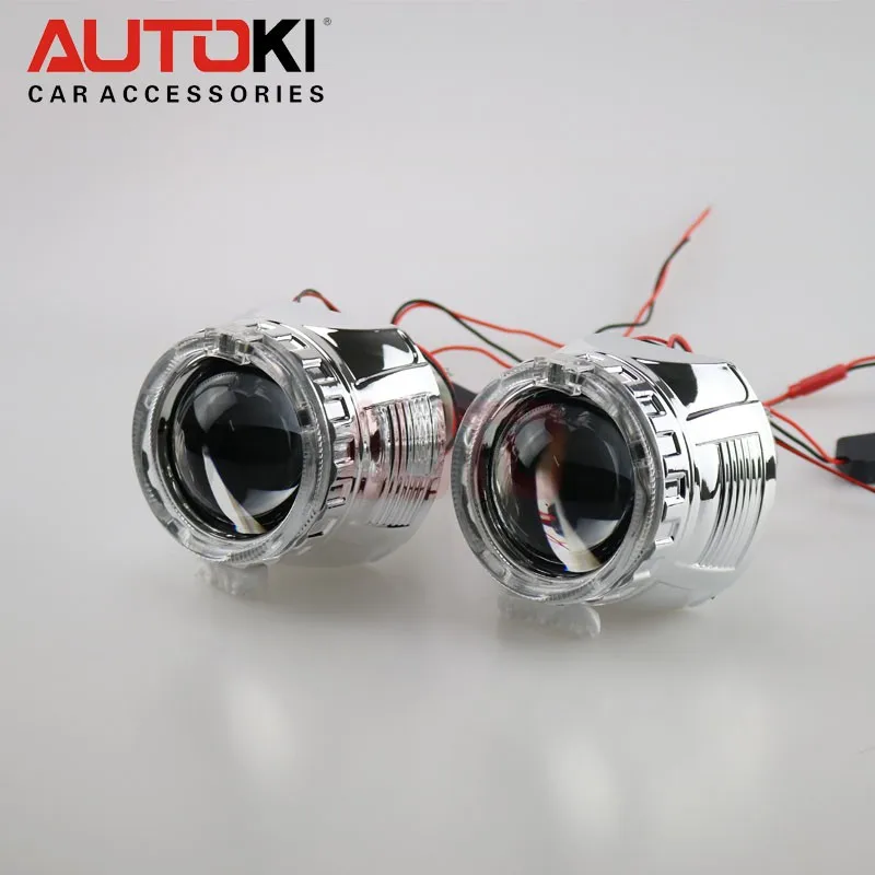 Autoki-2-5-inch-Bi-xenon-Projector-Lens-Projector-Shroud-Super-Bright-LED-Light-Guide-Angel