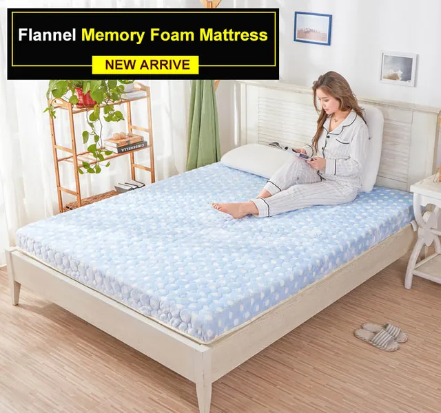 10cm Top Quality Memory Foam Velevt Mattress Thickness Upgrade 10cm Top Quality Memory Foam Velevt Mattress Thickness Upgrade Cotton Soft Hotel Tatami Sponge