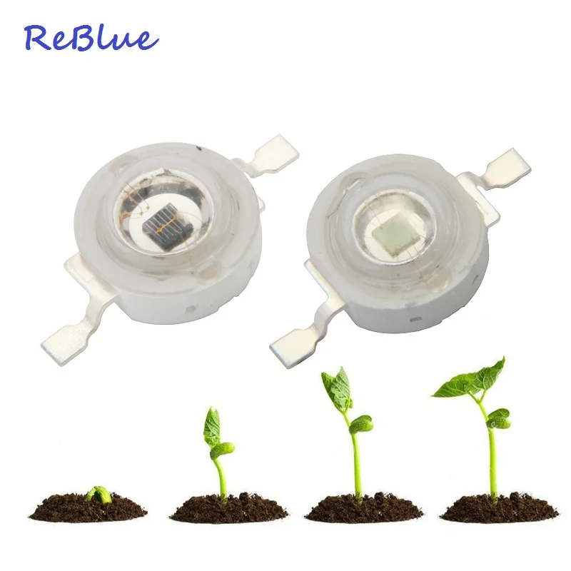 50 шт. reblue LED чип 3 Вт светодиод IR 850nm 740nm 940nm УФ 390nm 410nm высокое Мощность 850nm инфракрасный ИК УФ-чипы Диэлектрические шайбы