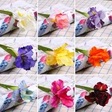 Искусственный цветок ирландский ирис цветок ветка для весеннего свадебного декора вечерние украшения стола для дома Флорес поддельные ирландские цветы