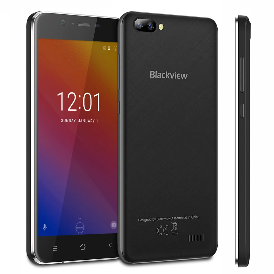 BLACKVIEW A7 Android 7 0 смартфон с двумя задними Камера Quad core 5 ''hd сотовый телефон 1 Гб + 8