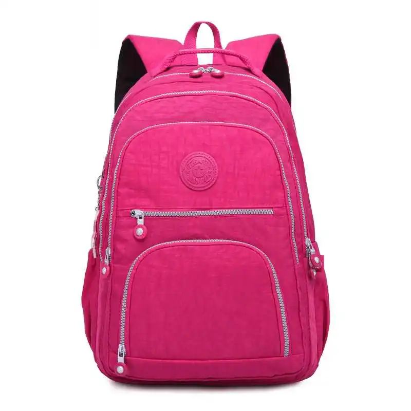 TEGAOTE, Повседневный,, женский, школьный рюкзак для девочек-подростков, Mochila Escolar, дорожная сумка, рюкзак для ноутбука, Sac A Dos, брелок - Цвет: Бургундия
