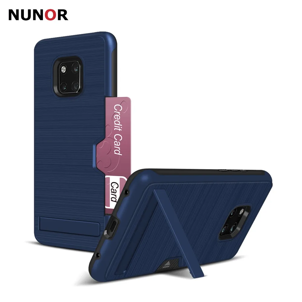 NUNOR для huawei mate 20 Pro Чехол кошелек чехол с отделением карт двойной слои Heavy Duty
