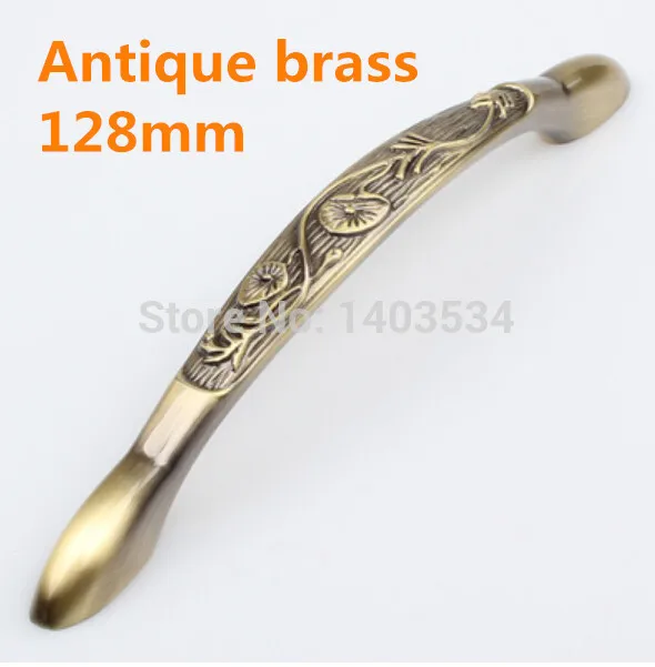Buy Length 160mm Hole CC 128mm Antique brass color