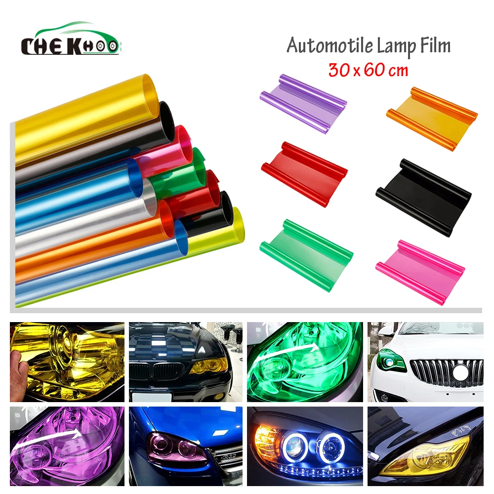 

30cm x 60cm Auto Car Tint Headlight Taillight Fog Light Vinyl Smoke Film Sheet Sticker Cover Automobiles Decal Car styling