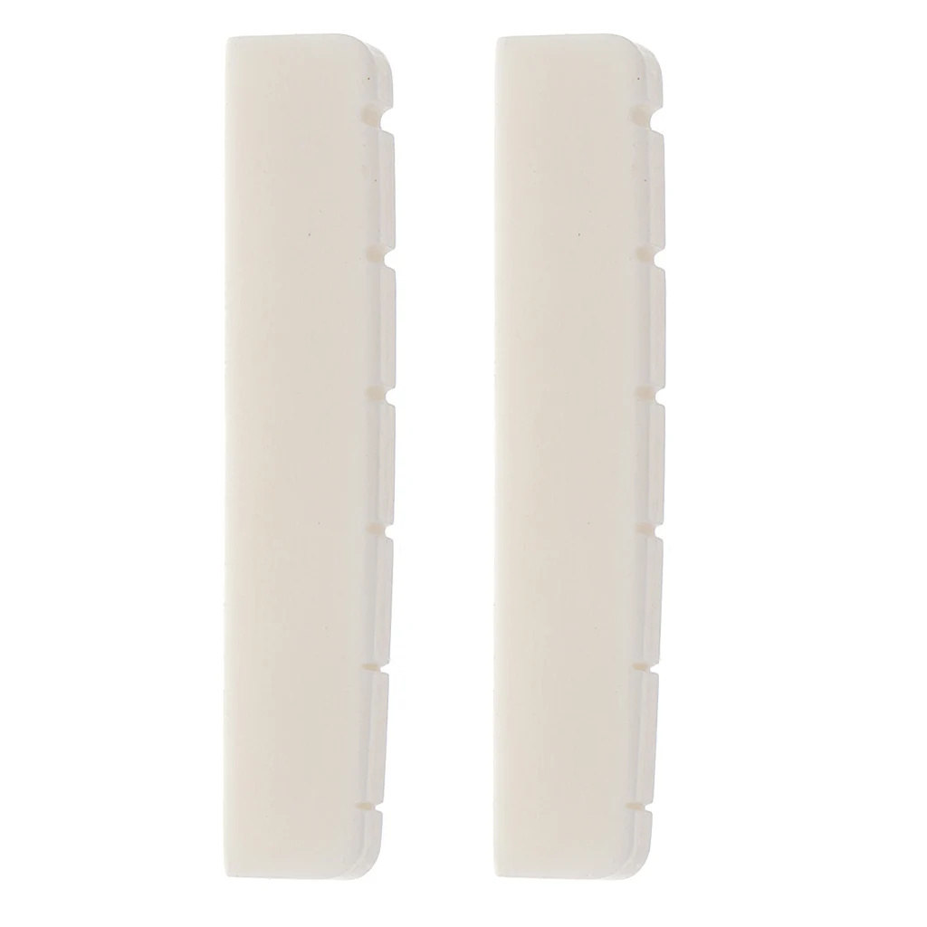 2pcs Portable Bone Nut Part For Les Paul LP 6 String Electric Guitar 43mm Stringed Instruments Guitar Parts & Accessories