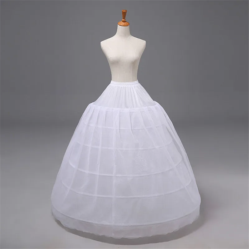Длинное бальное платье свадебное платье Нижняя юбка белый эластичный пояс обручи размера плюс производительность Нижняя юбка