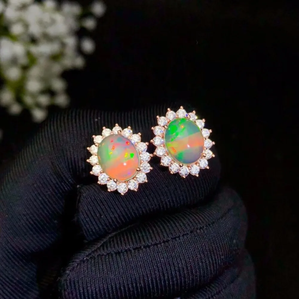 

Natural Opal nails, 925 Sterling silver, good color, beautiful fire color, various sizes