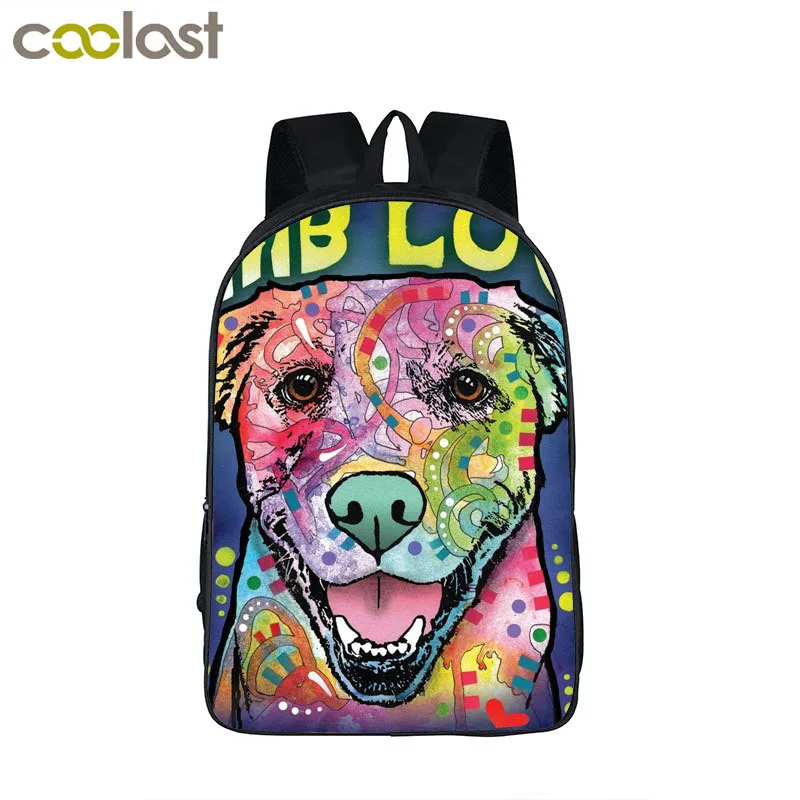 

Cartoon Dog Backpack For Teenage Pet German Shepherd / Rottweiler Children School Bags Grumpy Cat Boy Girl Puppy Travel Backpack
