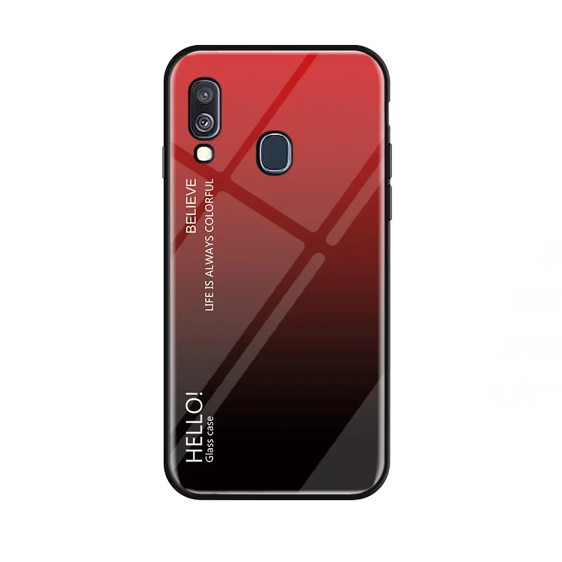 Luxurious Gradient Tempered Glass Protective Back Cover