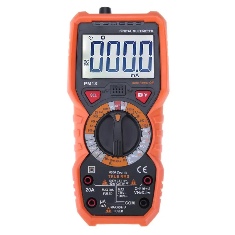 

PM18C Multimeter digital multimeters tester profissional Frequency Temperature Anti-magnetic Current Resistance Tester