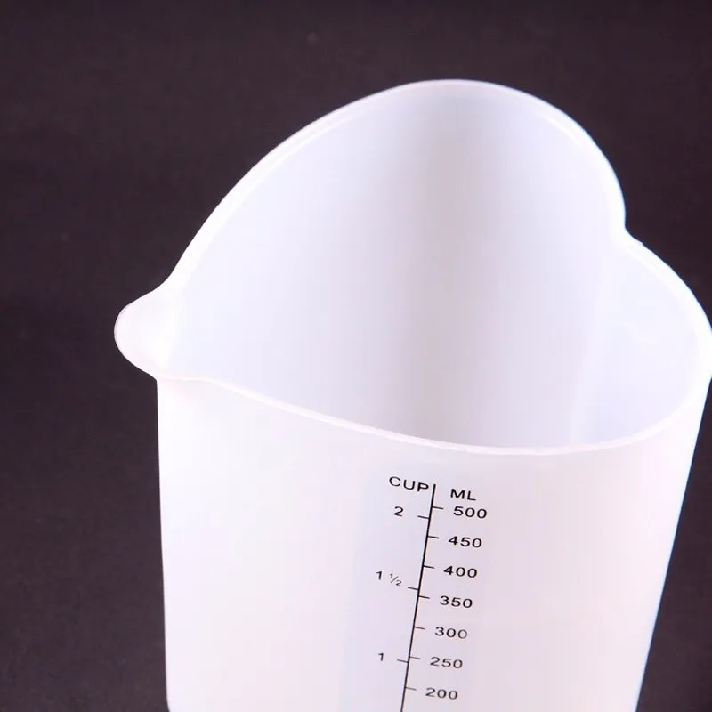 500 мл жаростойкий шейкер вмешаться в форму силиконовая мерная чашка выпечки кухонный инструмент для DIY
