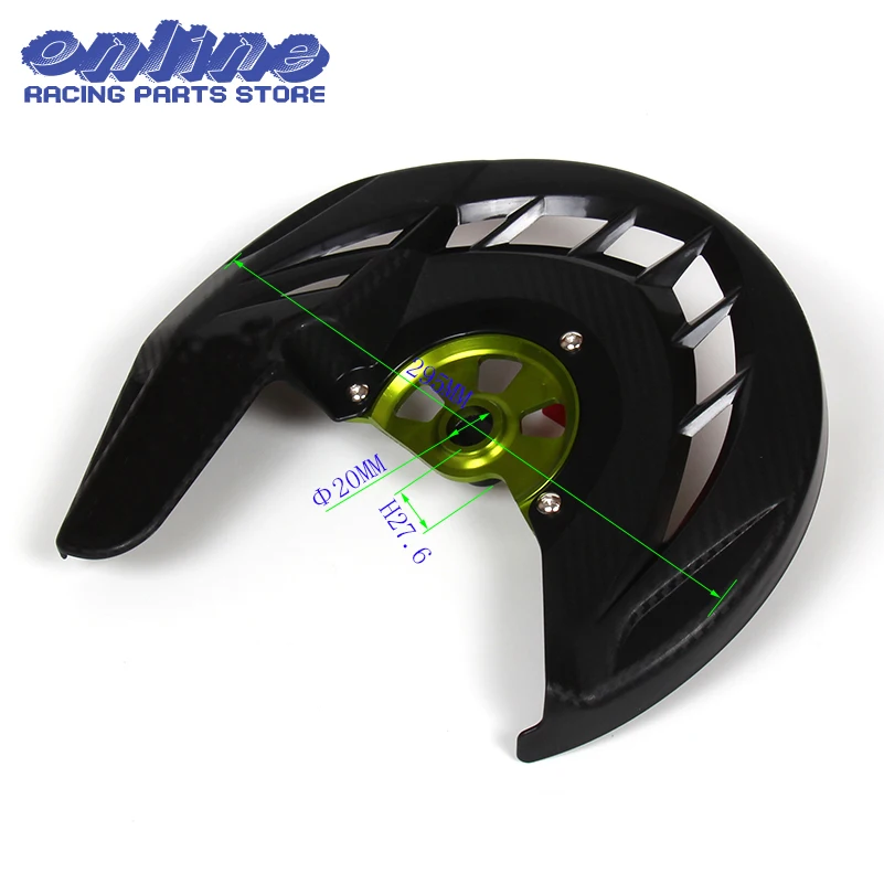 

CNC Billet Front Brake Disc Cover Protector Plastic Rotor Guard For KAwasaki KX250F KX450F 2006-2015 DIRT BIKE free shipping