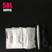 Новинка года 5RL 50 шт. постоянный Макияж иглы 600d-g для бровей Макияж губ Иглы для модерн роторной машины Pen Наборы