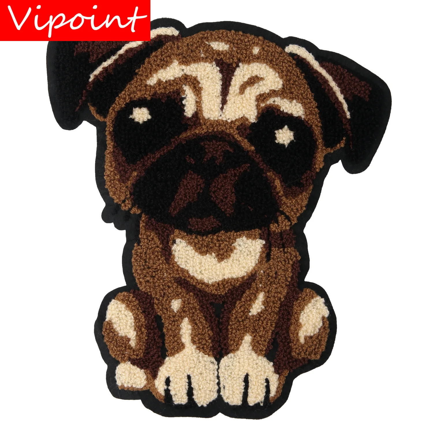 

VIPOINT towel embroidery big dogs patches animal patches badges applique patches for clothing JW-83