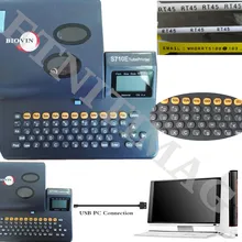 Кабель маркер электронная надпись Mechine+ PC соединение S710E для ПВХ трубки и термоусадочные этикетки наклейки печать