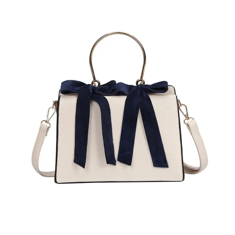 

Explosive Small Square Bag 2019 New Women Korean Version Handbag With Bowknot Creative Single Shoulder Slant Fashion Sweet Lady
