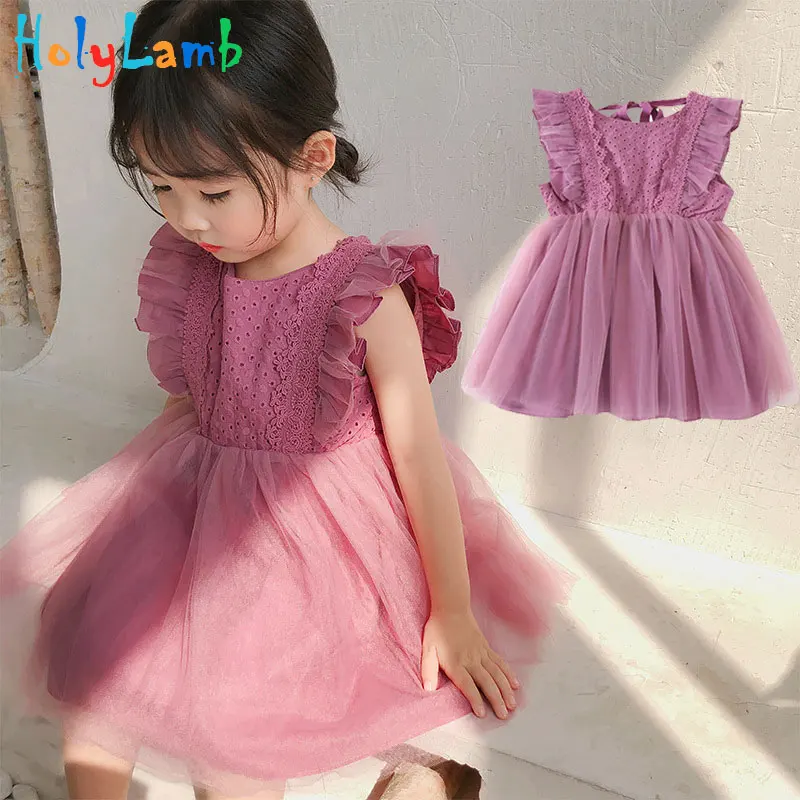 

New Summer Girls Dress Vestidos The Dress For Girls Princess Lace Party Dress Mini Dress Birthday Present