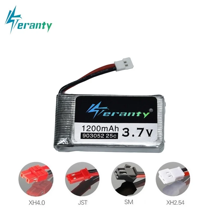 3 7 V 1200mAh 25C Lipo батарея для Syma X5 X5C X5SW X5SC X5S 1 M18 H5P RC Quadcopter 903052 SYMA|Детали и аксессуары| |