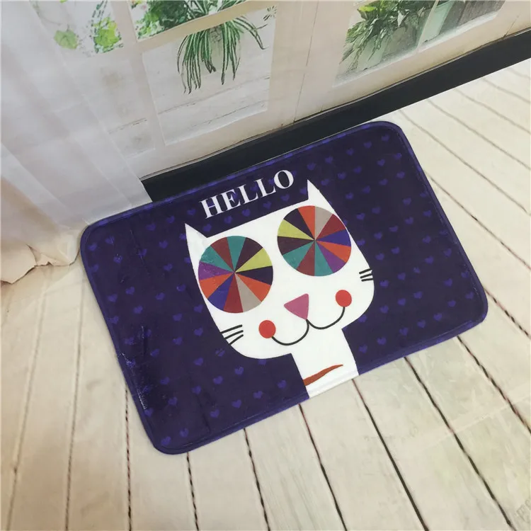 Cat Doormat Floor Mat Anti-slip Water Absorption Carpet Kitchen Door Kitrchen Toilet Tapete Rug Porch | Дом и сад