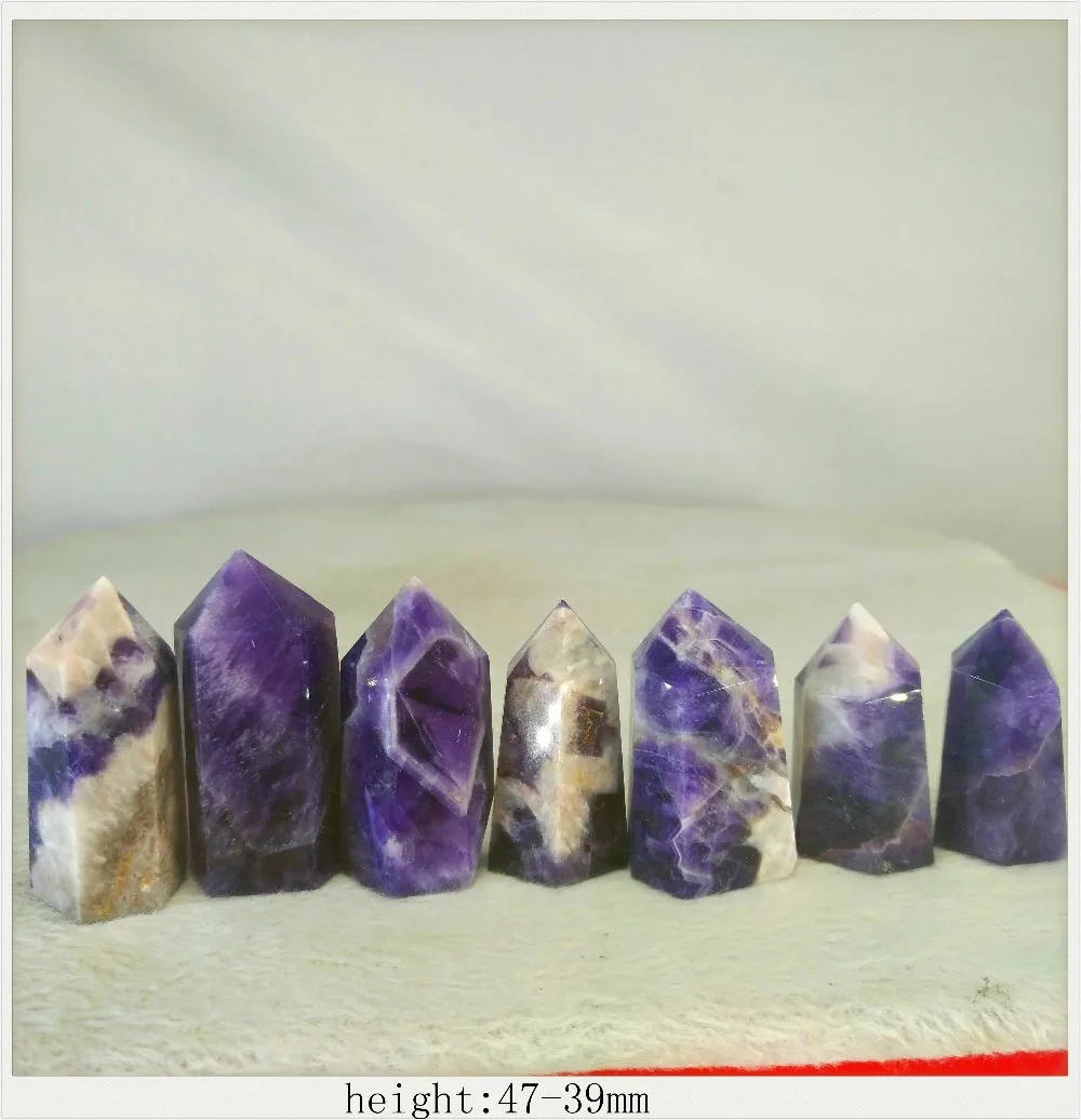 

(6pcs/lot) 100% NATURAL Dream amethyst CRYSTAL POINT HEALING WAND