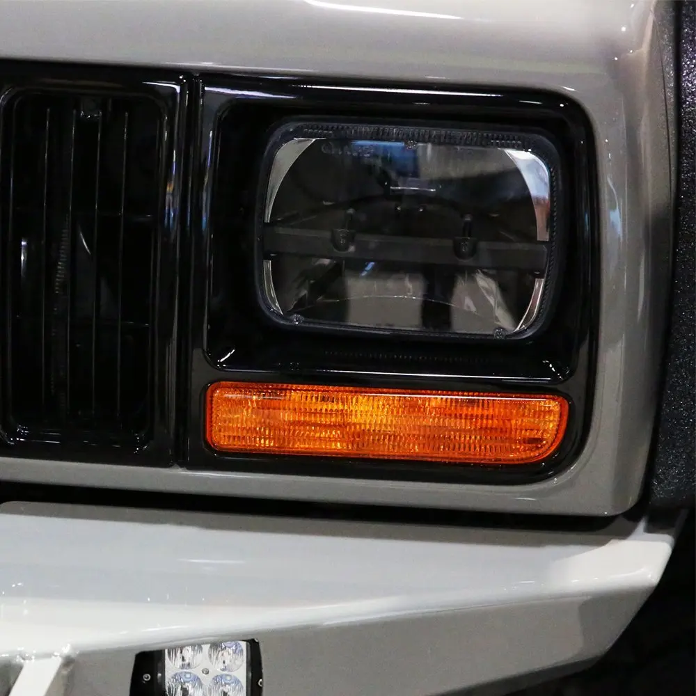 " x 6" 5x7 дюймов черный проектор светодиодный фары для Jeep Wrangler YJ Cherokee XJ H6054 H5054 H6054LL 69822 6052 6053