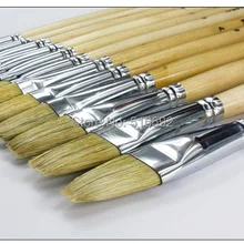 6 шт. transon105 художник живопись набор кистей, свинья щетиной, плоская головка щетки для картина маслом