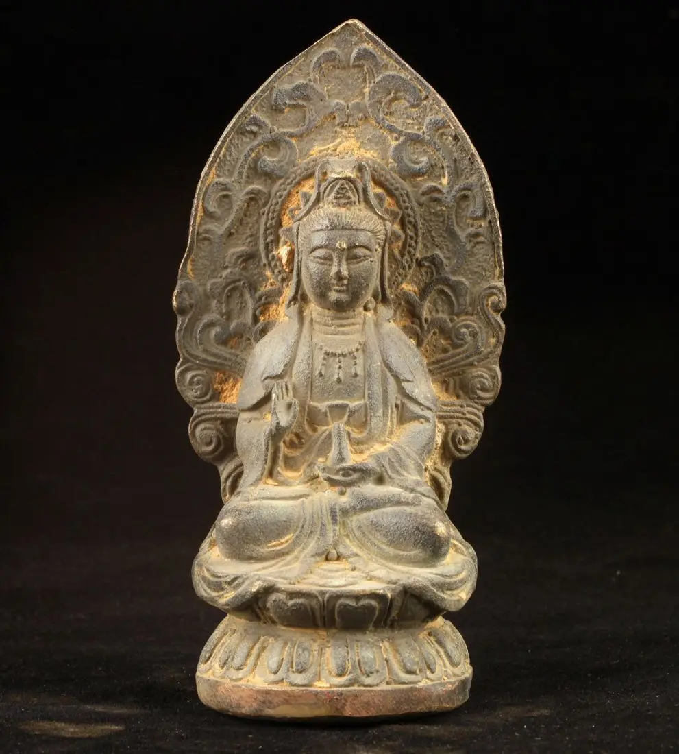 

67110517+++Collection Handmade Bronze carved KWAN-YIN Statue