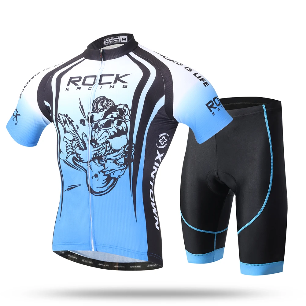 2016 Rock Cycling Jersey and Shorts Kit Short Sleeve Cycling Set MTB