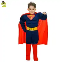 Children Super Hero Muscle Costume Halloween Superhero Boys Birthday Gift Cosplay Fancy Dress Purim Holiday