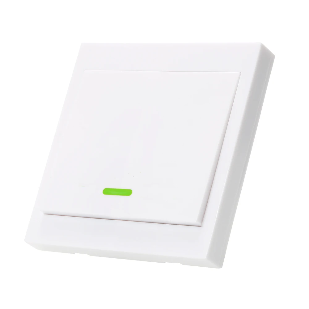 Умный Wifi переключатель беспроводной пульт дистанционного управления РЧ 433 МГц передатчик 86 настенная панель с липким умный дом работа с РЧ серией продукт - Комплект: gang 1