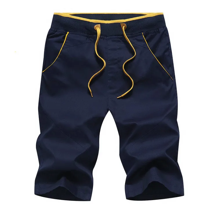 Новые летние пляжные шорты мужские шнурок хлопковые шорты в стиле кэжуал мульти-Цвет спортивные свободные шорты homme брендовая одежда