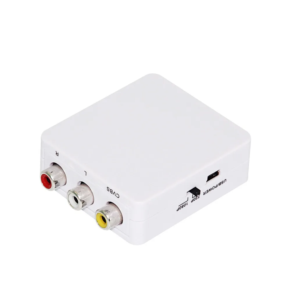 2018 AV к HDMI 1080P интерфейс RCA AV2HDMI Mini К преобразователь сигнала мини HD видео конвертер
