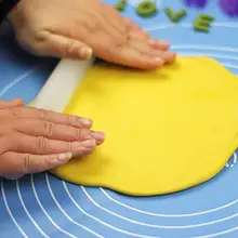 Белый антипригарный скользящий скалка для помадки помадка торт Тесто Ролик DIY инструмент для украшения торта Кондитерские инструменты кухонные аксессуары