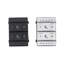 HETW New Silver&Black Seat Heater Button Heating Switch Control for Ford Mondeo MK3 S-MAX