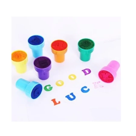 26pcs Children Toy Stamps cartoon English letter seals do not need ink pad printing ink digital stationery color children seal