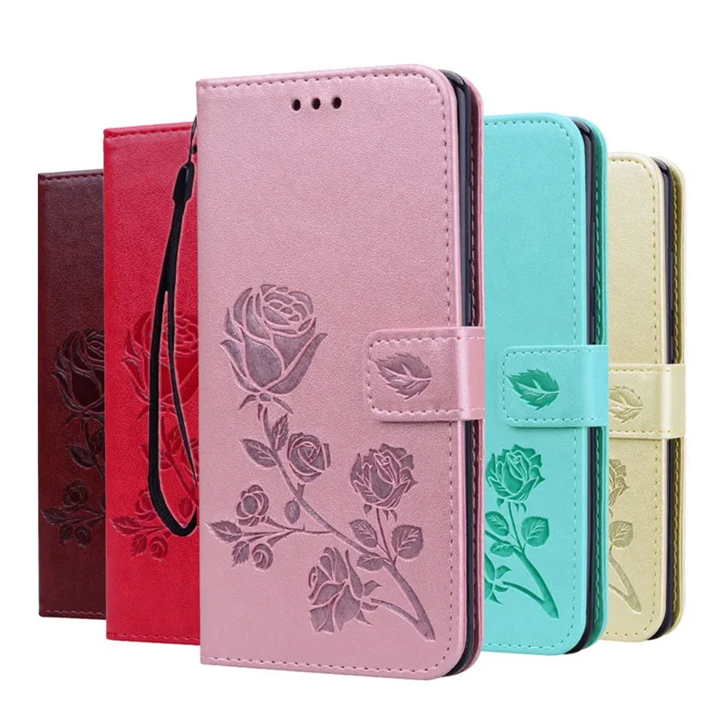PDGB For coque Xiaomi Redmi 6A 5A 4A 3D Rose Flower Flip Leather Case cover for 6a Wallet Stand capa fundas | Мобильные телефоны и