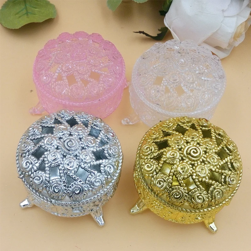 Европейский творческий блестящие пластиковые коробки для конфет подарок на свадьбу детский душ девичник сладкий подарочная коробка