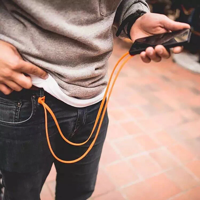 Универсальный строп для ключей, спортивный силиконовый ремешок для мобильного телефона, ремешок на шею, пряжка на цепочке