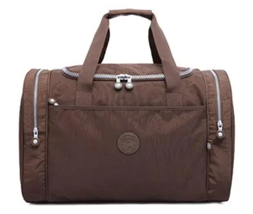TEGAOTE, модная мужская водонепроницаемая дорожная сумка, Большая вместительная сумка для путешествий, Женская нейлоновая сумка для багажа, сумка для путешествий, сумки унисекс - Цвет: coffee
