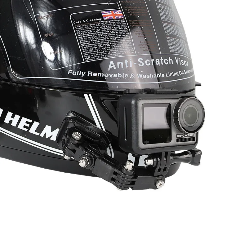 Helmet Mount Kit Front/Side/Top w/3M Adhesive Pads for DJI OSMO ACTION GoPro Hero 7 6 5 4 Session SJCAM Camera Accessories | Электроника