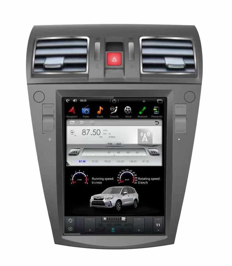 10 4 дюймовый большой сенсорный экран android 7 12 Тесла стиль автомобильный dvd gps плеер