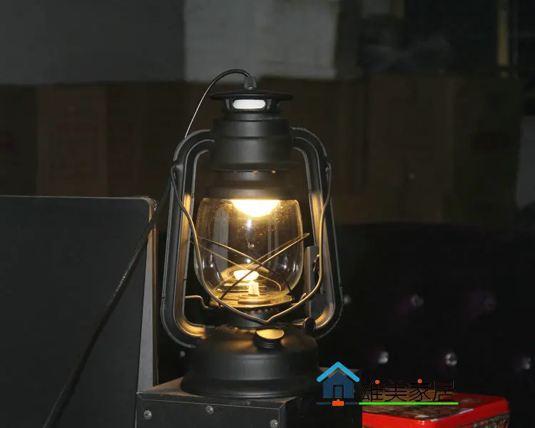 Керосиновая лампа, декоративный фонарь, индивидуальная настольная лампа в стиле ретро, промышленные рабочие огни, скандинавские украшения GY190