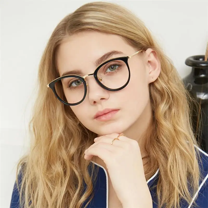 

Clear Lens Cat Eye Glasses Frame Women Fashion optical Reading Eyeglasses Vintage transparent eye glasses frames for women 2018