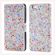 Kisscase для iPhone 6 Чехол Роскошные шику алмаз Бумажник Кожаные чехлы для iphone 6S чехол для iPhone 6S плюс 7 7 Plus откидная крышка