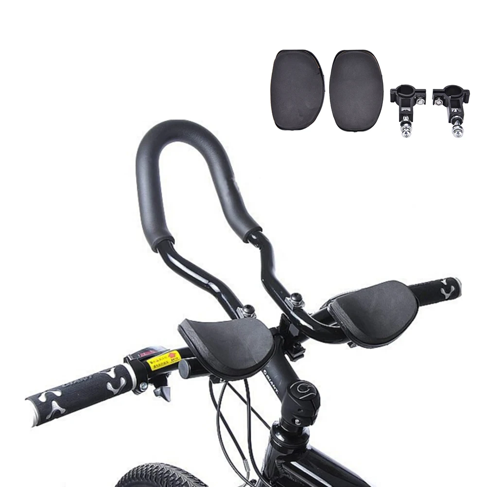 Дорожный горный велосипед, черный велосипедный передний руль, алюминиевый руль, релаксационный руль