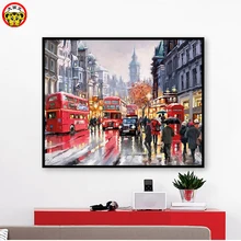 Картина по номерам художественная краска по номерам своими руками европейские пейзаж Ручная Краска ing заполненный картина, написанная масляными красками