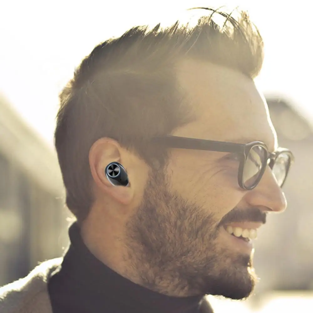LEORY V8 TWS Наушники Беспроводные bluetooth 5,0 HiFi шумоподавление двусторонние звонки стерео с зарядным устройством